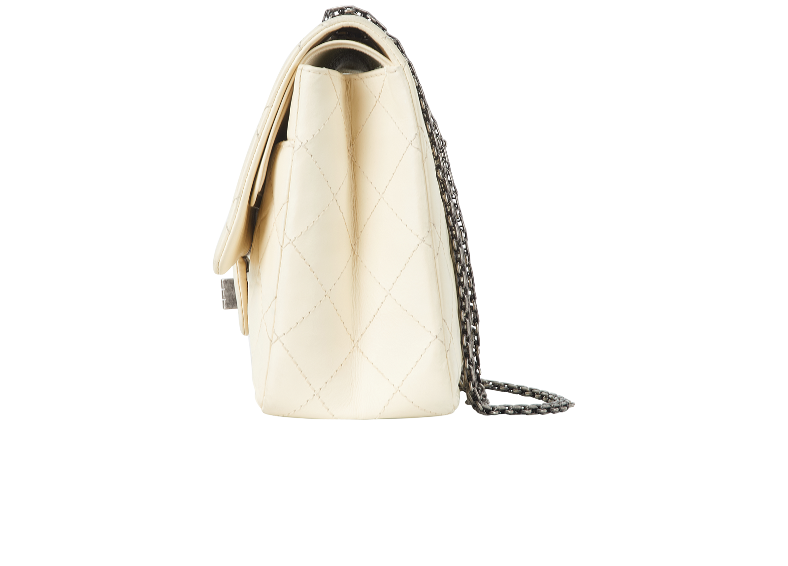 Reissue 2.55 227, &pound;2,200, Handbags, Cream, Lambskin Leather, Bottom view